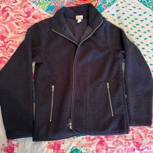 H&M Navy Blue Fleece Jacket